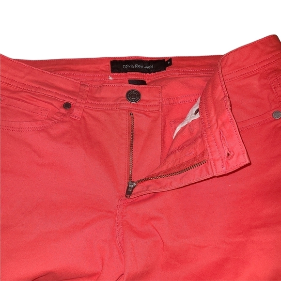 Calvin Klein pink/orange Skinny Crop  Jeans pants - Picture 5 of 11